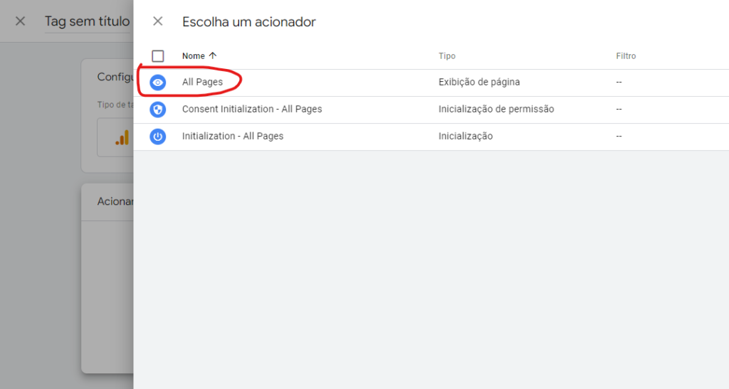 criar e instalar o Google Tag Manager